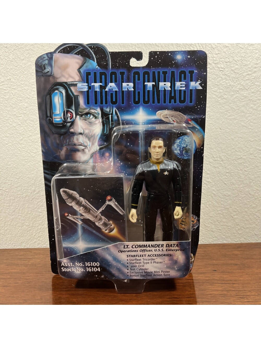 Playmates Star Trek Lt. Commander Data (First Contact Ed) New